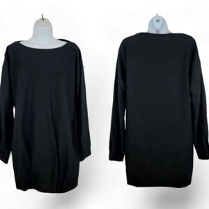 NEW Dusica Sacks Kotur Pleat Front Bateau Mini Tunic Dress Size 2 US Size 4/6